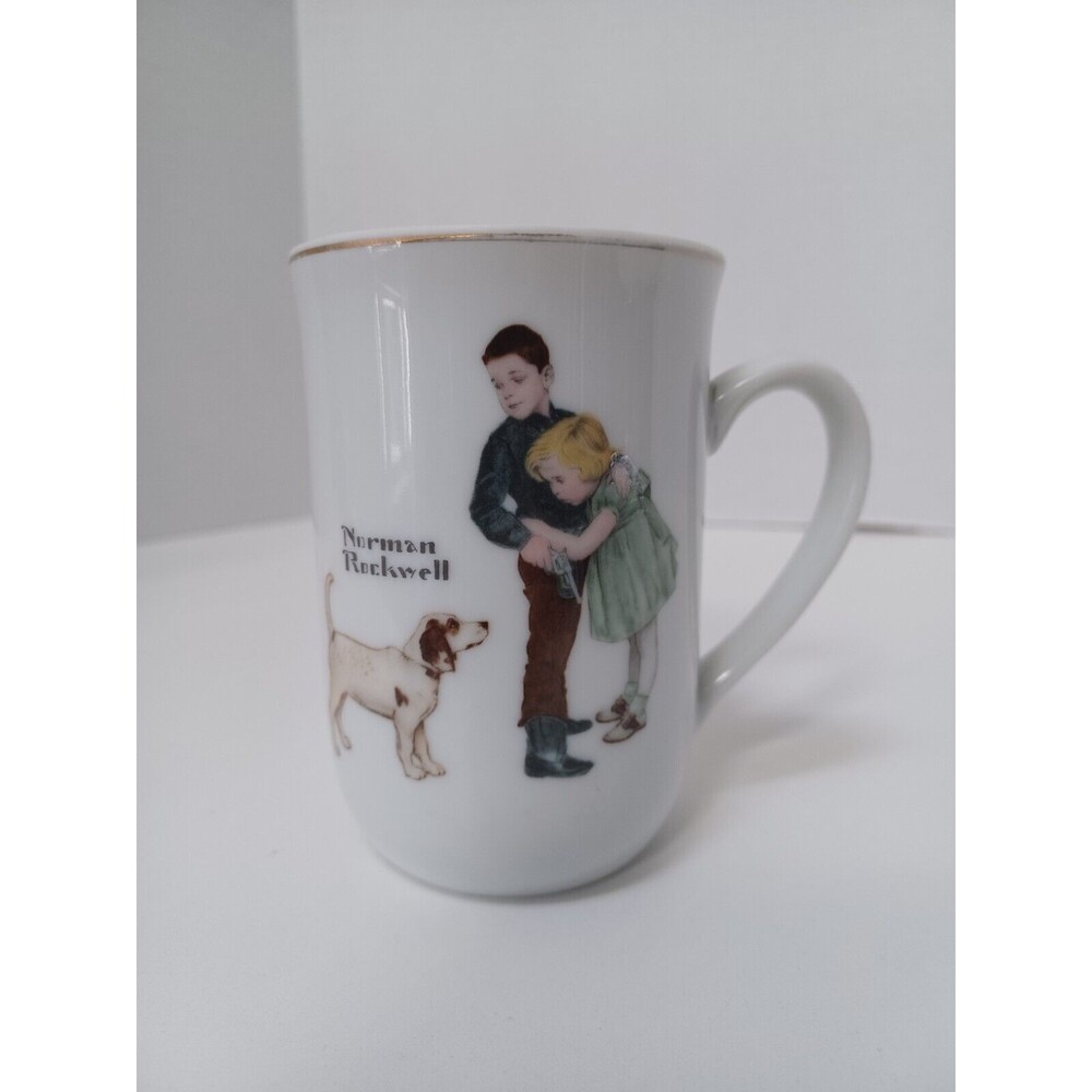 Vintage Norman Rockwell Big Brother Coffee Tea Cup